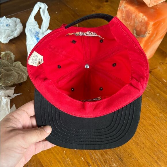Josta Coca Cola Red Baseball Hat Strapback USA Rare Vintage Trucker - Picture 4 of 5